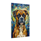 Boxer Dog Post-Impressionist Oil Painting Canvas Wall Art Decor Gift for Dog Lover