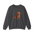 Dachshund Sweatshirt | Painterly Dog Art Crewneck | Doxie Mom Gift | Cozy Pullover for Dog Lovers | Pet Portrait Apparel
