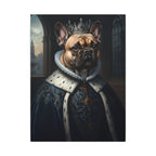 French Bulldog Kings & Queens Royal Portrait Canvas Wall Art, Regal Dog Painting, French Bulldog Lover Gift, Stretched Canvas