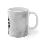 Boston Terrier Charcoal Portrait Ceramic Mug 11oz | Premium Dog Art | Tritan