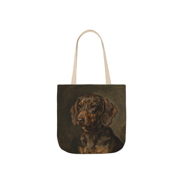 Dachshund Tote Bag | Painterly Dog Art Canvas Tote | Doxie Mom Gift | Dog Lover Market Bag | Pet Portrait Accessory