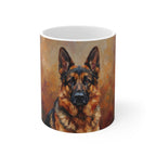 German Shepherd Cozy Set — 2-Piece Blanket + Mug Gift Set | Autumn Woods | Tritan