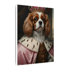 Cavalier King Charles Spaniel Renaissance Royal Portrait Canvas Wall Art, Regal Dog Painting, Cavalier King Charles Spaniel Lover Gift, Stretched Canvas