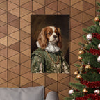 Cavalier King Charles Spaniel Renaissance Royal Portrait Matte Poster, Regal Dog Art Print, Cavalier King Charles Spaniel Lover Gift, Wall Art