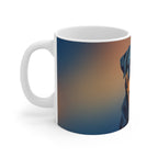 Rottweiler Low Poly Cool Jewel Ceramic Mug 11oz | Dog Lover Gift