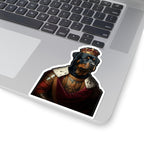 Rottweiler Kings & Queens Royal Portrait Sticker, Dog Portrait Vinyl Decal, Kiss-Cut Sticker, Rottweiler Lover Gift