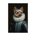 Yorkshire Terrier Renaissance Royal Portrait Matte Poster, Regal Dog Art Print, Yorkshire Terrier Lover Gift, Wall Art