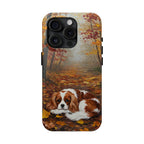 Acrylic Cavalier King Charles Spaniel - Autumn Woods | Tough Phone Case
