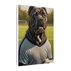 Cane Corso Oil Painting Soccer Portrait Canvas Wall Art | Dog Lover Gift | Athletic Pet Decor