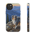 Acrylic Australian Shepherd - Mountain Overlook | Tough Phone Case