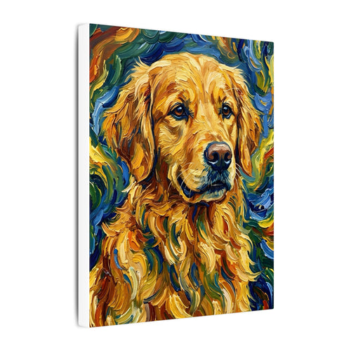 Gallery-wrapped canvas side profile showing the 0.75 inch depth