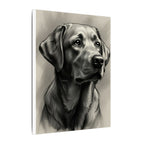 Labrador Retriever Charcoal Portrait Canvas Print | Dog Wall Art Gift | Black Lab Lover Decor | Pet Owner Minimalist Fine Art