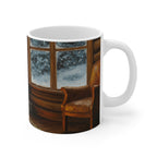 Acrylic Corgi - Winter Hearth | Ceramic Mug 11oz