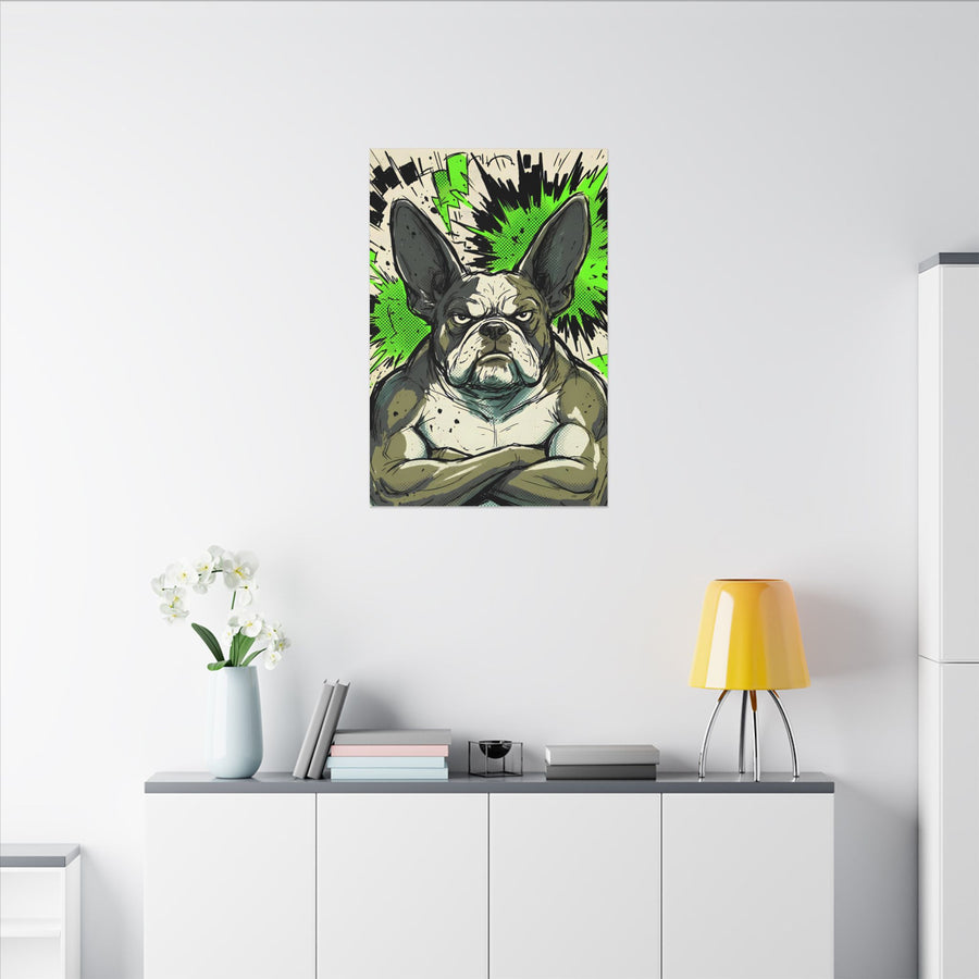 The Bossy Frenchie - V6 Extreme Comic Edition Canvas