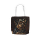 Yorkshire Terrier Tote Bag | Painterly Dog Art Canvas Tote | Yorkie Mom Gift | Dog Lover Market Bag | Pet Portrait Accessory
