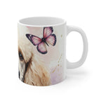 Poodle Watercolor Butterfly Bloom Coffee Mug | Premium Dog Prints | Tritan — view 3 of 4