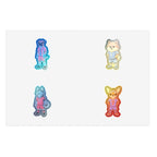 All-Star Hounds Holographic Sticker Sheet — 4 Soccer Dog Stickers | Tritan