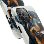 Rottweiler Watercolor Botanical Wreath Phone Case | Premium Dog Prints | Tritan — view 23 of 28