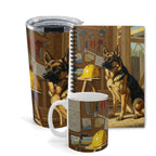 On the Clock Collection Box | German Shepherd | Mug + Tumbler + Notebook | Tritan