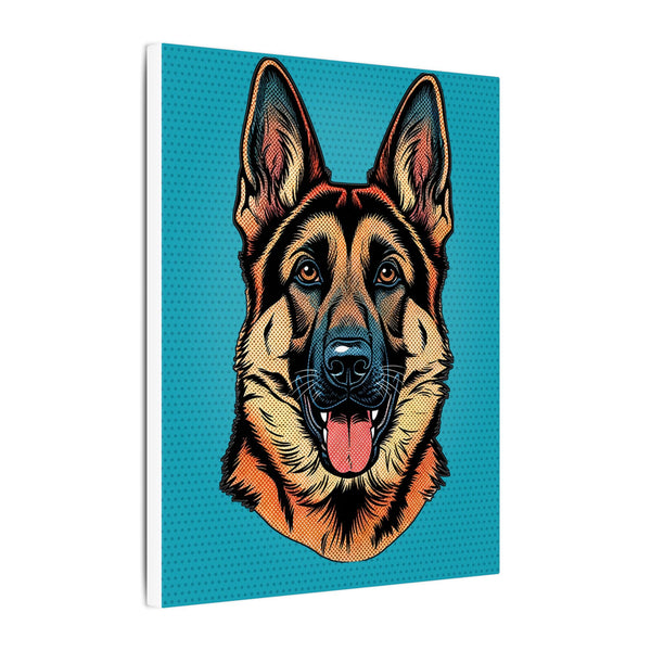 Comic Book German Shepherd Canvas — Bold Dog Wall Art