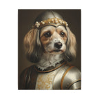Havanese Medieval Knight Portrait Canvas Wall Art, Regal Dog Painting, Havanese Lover Gift, Stretched Canvas