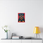 Comic Book Rottweiler Canvas — Bold Dog Wall Art
