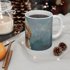 Acrylic Painting Poodle - Coastal Cliffside | Ceramic Mug 11oz