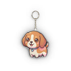 Chibi Beagle Plush Keychain | Tritan
