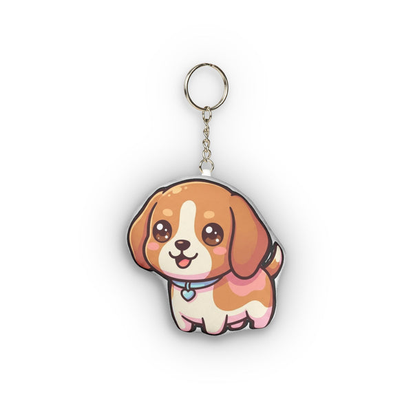 Chibi Beagle Plush Keychain | Tritan