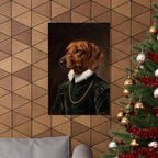 Dachshund Renaissance Royal Portrait Matte Poster, Regal Dog Art Print, Dachshund Lover Gift, Wall Art