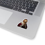 Golden Retriever Kings & Queens Royal Portrait Sticker, Dog Portrait Vinyl Decal, Kiss-Cut Sticker, Golden Retriever Lover Gift