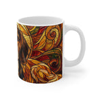 Beagle Low Poly Warm Jewel Ceramic Mug 11oz | Dog Lover Gift