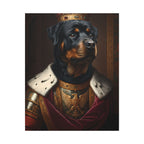Rottweiler Kings & Queens Royal Portrait Canvas Wall Art, Regal Dog Painting, Rottweiler Lover Gift, Stretched Canvas
