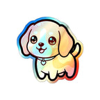 Chibi Beagle Holo Sticker | Tritan