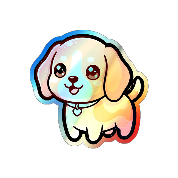 Chibi Beagle Holo Sticker | Tritan