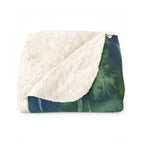 French Bulldog Watercolor Rain Garden Throw Blanket | Premium Dog Art | Tritan