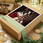 Boston Terrier Kings & Queens Royal Portrait Sticker, Dog Portrait Vinyl Decal, Kiss-Cut Sticker, Boston Terrier Lover Gift