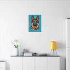 Comic Book German Shepherd Canvas — Bold Dog Wall Art