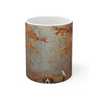 Acrylic Beagle - Autumn Woods | Ceramic Mug 11oz