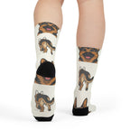 German Shepherd Socks | Fun All Over Print Dog Socks | German Shepherd Mom Gift | Cute Crew Socks for Dog Lovers | Stocking Stuffer
