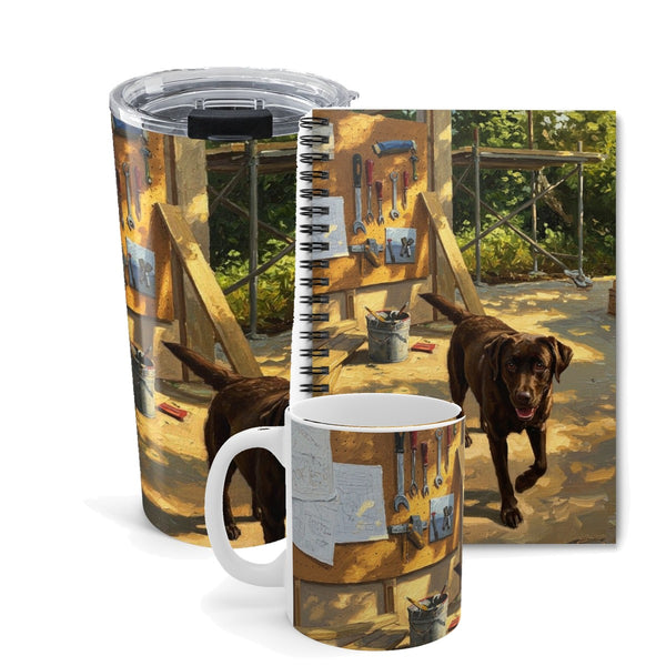 On the Clock Collection Box | Labrador Retriever | Mug + Tumbler + Notebook | Tritan