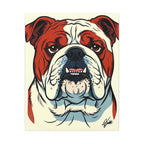 Comic Book English Bulldog Canvas — Bold Dog Wall Art