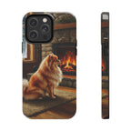 Acrylic Pomeranian - Winter Hearth | Tough Phone Case