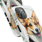 Corgi Watercolor Botanical Wreath Phone Case | Premium Dog Prints | Tritan — view 14 of 28