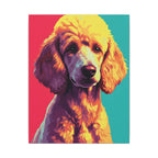 Poodle Pop Art Canvas Print, Vibrant Dog Wall Art Decor, Poodle Mom Gift, Modern Pet Lover Home Decor