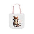 Corgi Halloween Tote Bag | Vampire Dog Canvas Tote | Tritan