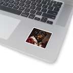 Rottweiler Kings & Queens Royal Portrait Sticker, Dog Portrait Vinyl Decal, Kiss-Cut Sticker, Rottweiler Lover Gift