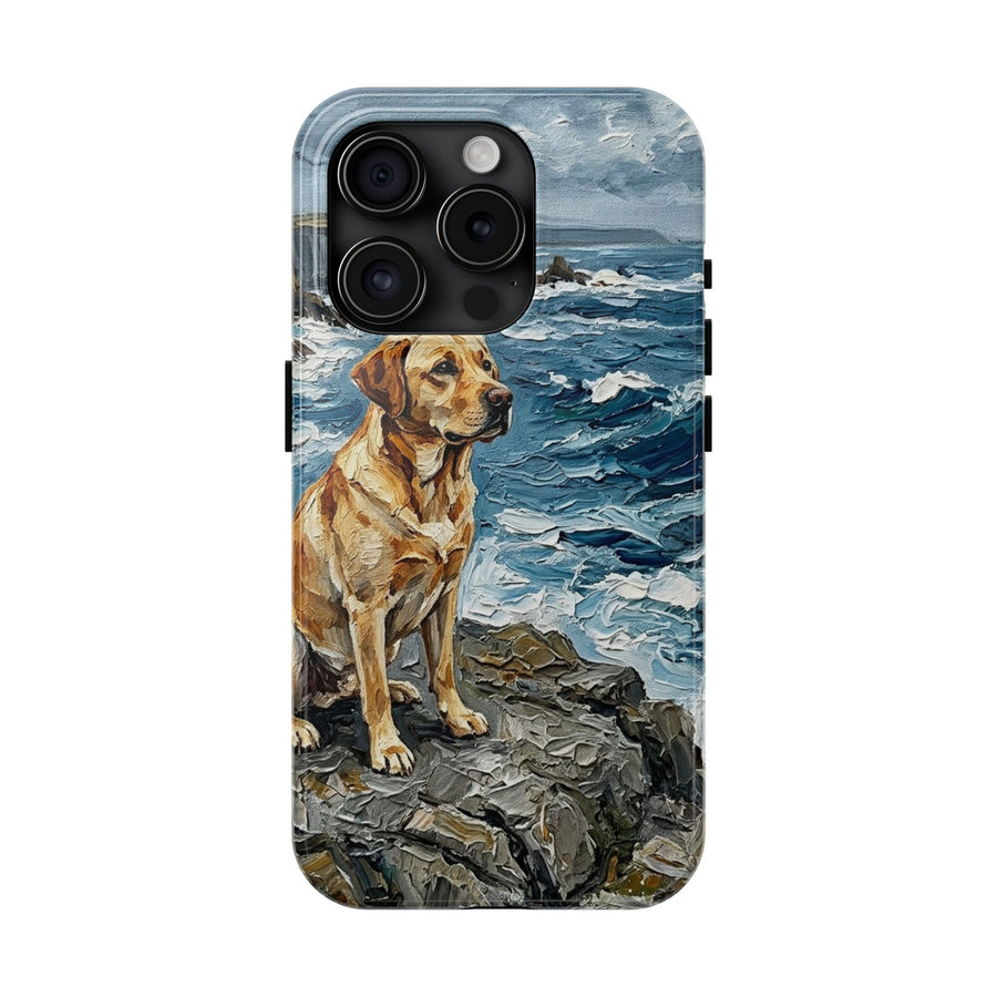 Labrador Retriever Acrylic Gallery Print Coastal Cliffside Phone Case | Premium Dog Prints | Tritan — view 6 of 28
