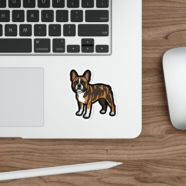 Pop Art French Bulldog Sticker | Tritan — Lifestyle View