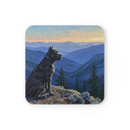 Acrylic Gallery Print Cane Corso - Mountain Overlook | Cork Back Coaster